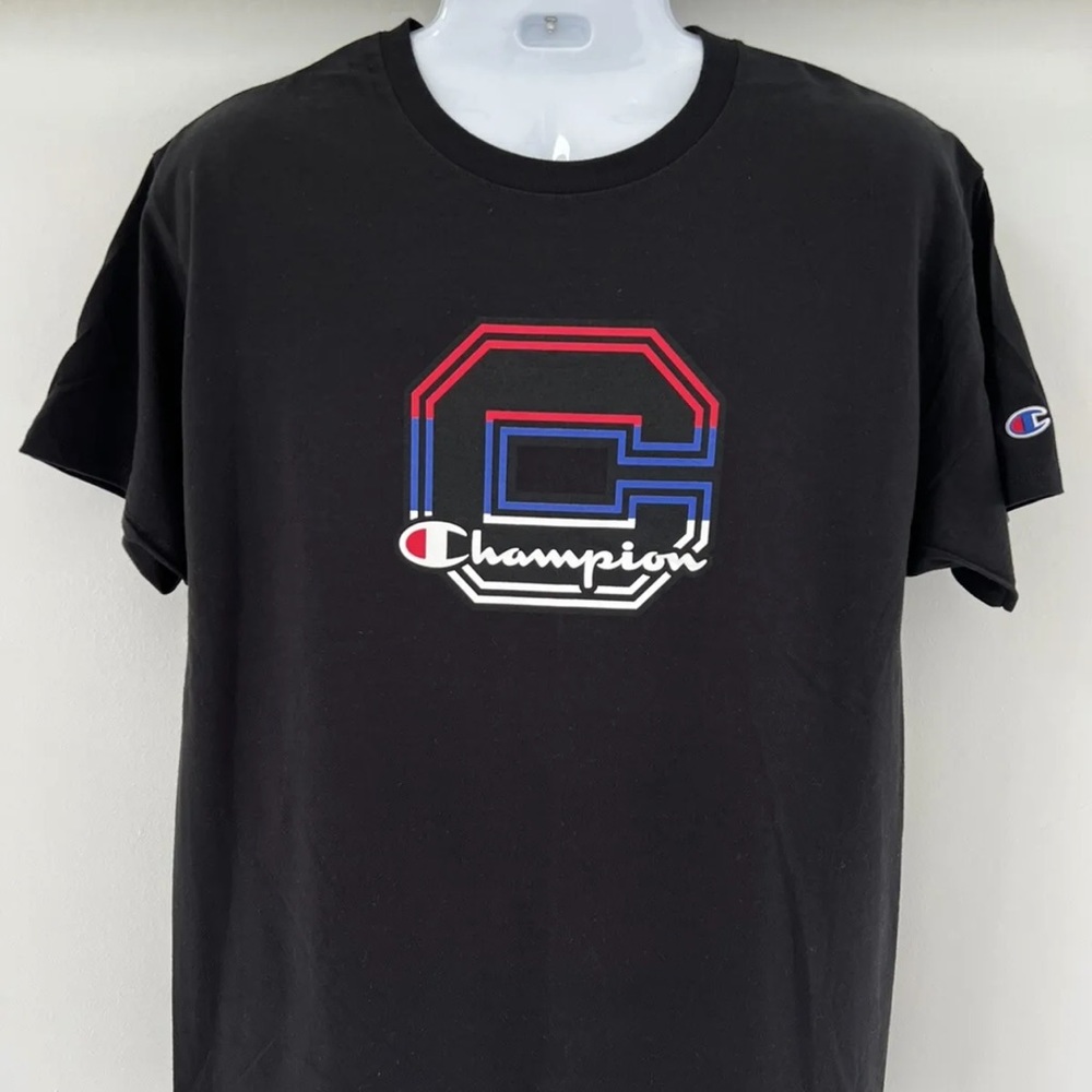 Champion Tagless Men's Script Logo T-Shirt -- C -- Brand New with Tags Size L